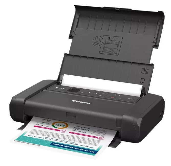 Canon Maxify BX110 Pilli Taşınabilir Yazıcı yandan ya da arkadan görünüm