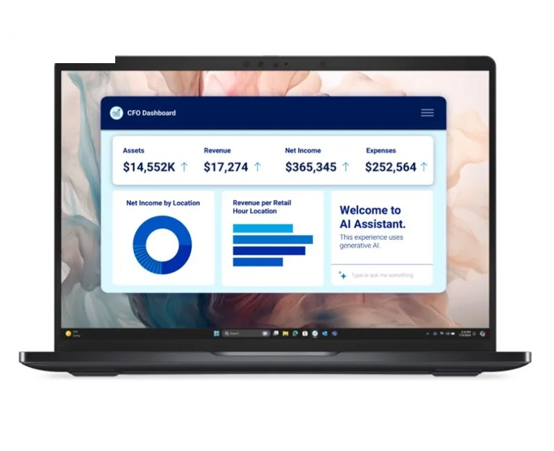 Dell Pro 13 Premium 32 GB/1 TB önden görünüm
