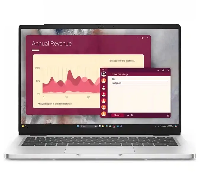 Dell Pro 14 Ultra 7 255U 16/512 GB 14" W11 Pro önden görünüm