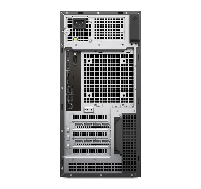 Dell Pro Max T2 Ultra 9 285K 32 GB/1 TB RTX Pro 4000 yandan ya da arkadan görünüm
