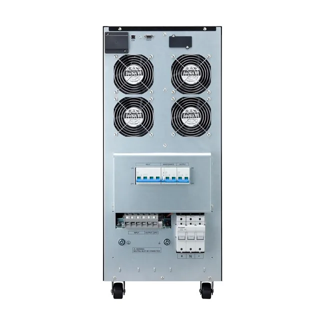 Eaton 9E20Ki 15/9dk Online UPS yandan ya da arkadan görünüm