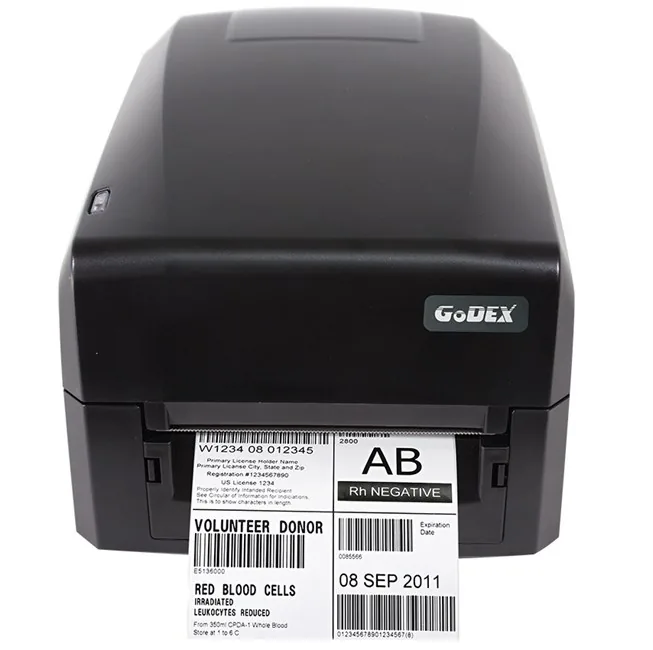 Godex GE-300 Giriş Seviyesi Barkod Yazıcı önden görünüm
