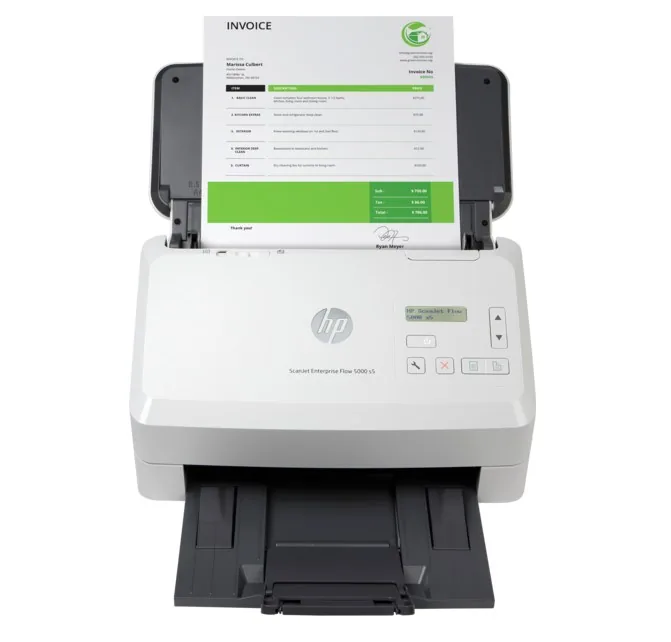 HP Enterprise Flow 5000 s5 Tarayıcı önden görünüm