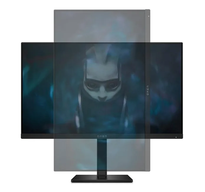 HP OMEN 165Hz Oyuncu Monitörü yandan ya da arkadan görünüm