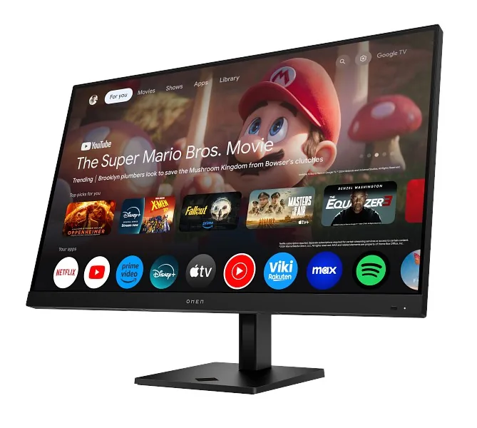 HP OMEN 4K Oyuncu Monitörü farklı açıdan görünüm