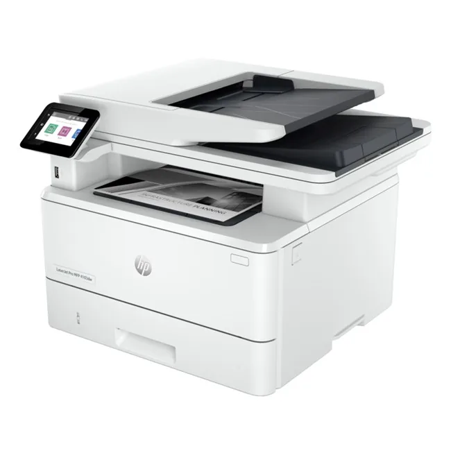 HP Pro 4103dw Çok işlevli Lazer Yazıcı yandan ya da arkadan görünüm