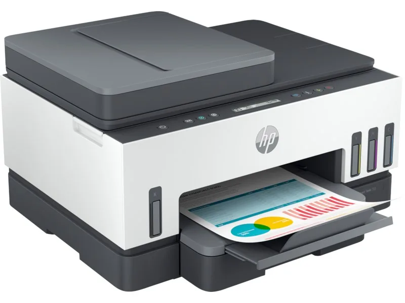 HP Smart Tank 750 Yazıcı farklı açıdan görünüm