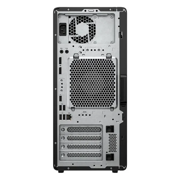 HP Z2 G1i Ultra 9 285K 32 GB/1 TB RTX 5070 yandan ya da arkadan görünüm