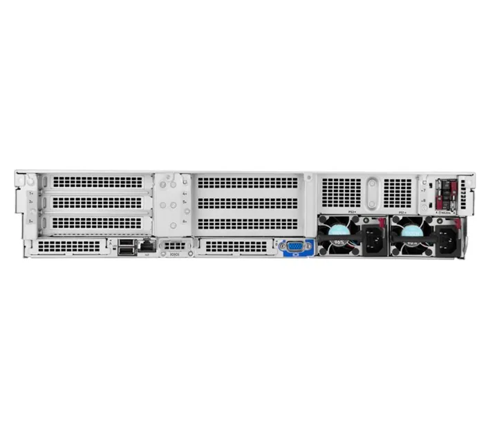 HPE DL380 Gen12 Xeon 6505P-64G-2x480G-2U yandan ya da arkadan görünüm