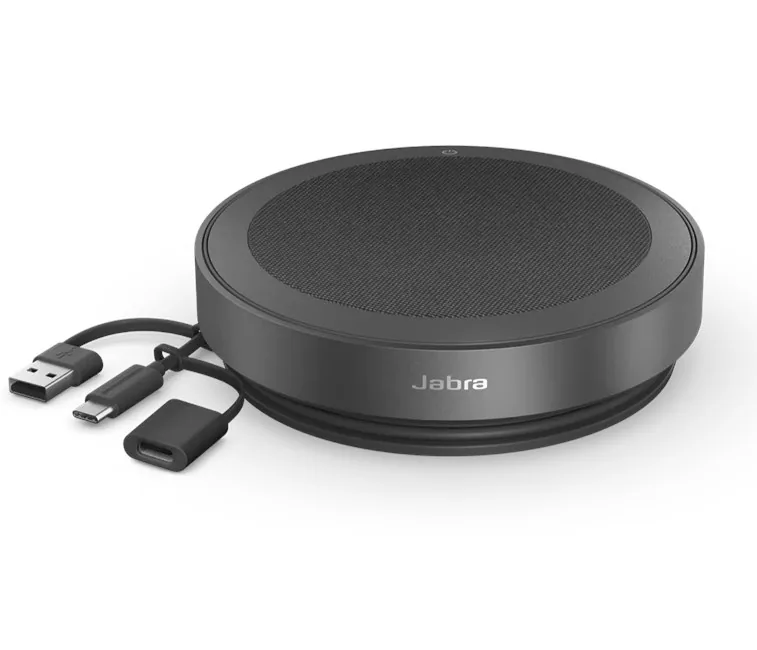 Jabra Speak2 75 Ses Konferans Cihazı yandan ya da arkadan görünüm
