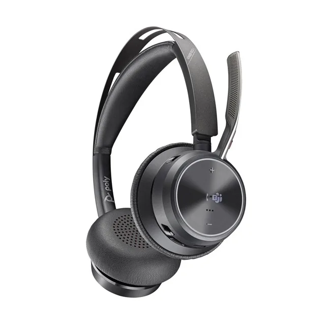 Poly Voyager Focus 2 Kulaklık yandan ya da arkadan görünüm