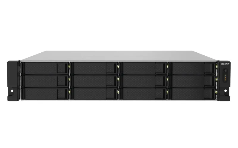 QNAP TS-1232PXU-RP-4G Rack NAS 2U önden görünüm
