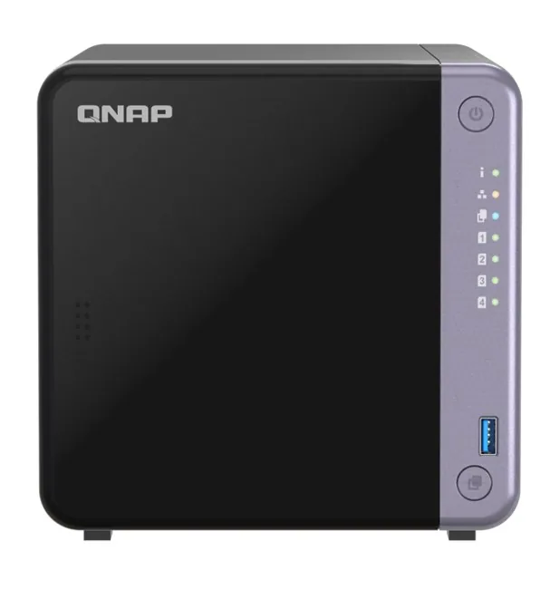 QNAP TS-432X-4GB (4x3.5") Tower NAS önden görünüm