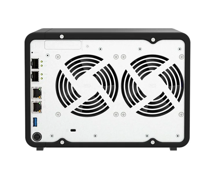 QNAP TS-632X-4GB (6x3.5") Tower NAS yandan ya da arkadan görünüm