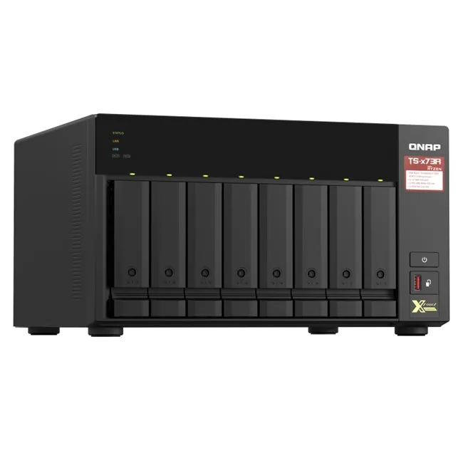 QNAP TS-873A-8GB Tower NAS farklı açıdan görünüm