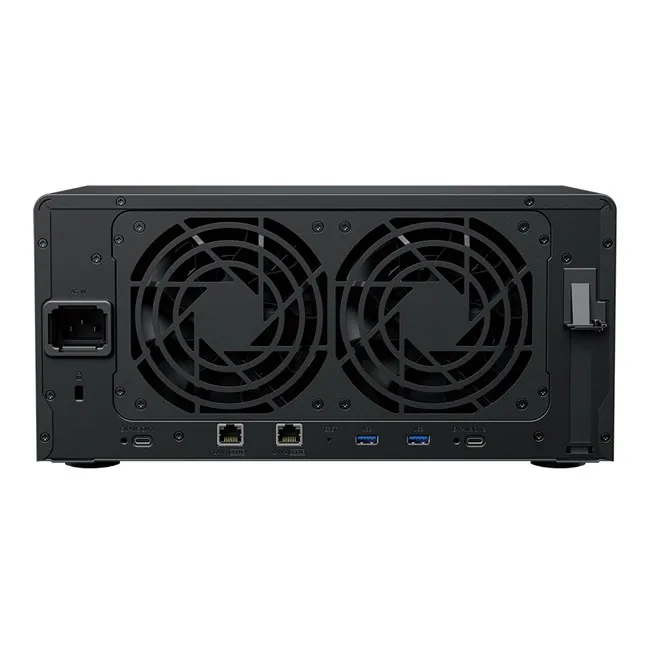 Synology DS1825PLUS Tower NAS yandan ya da arkadan görünüm