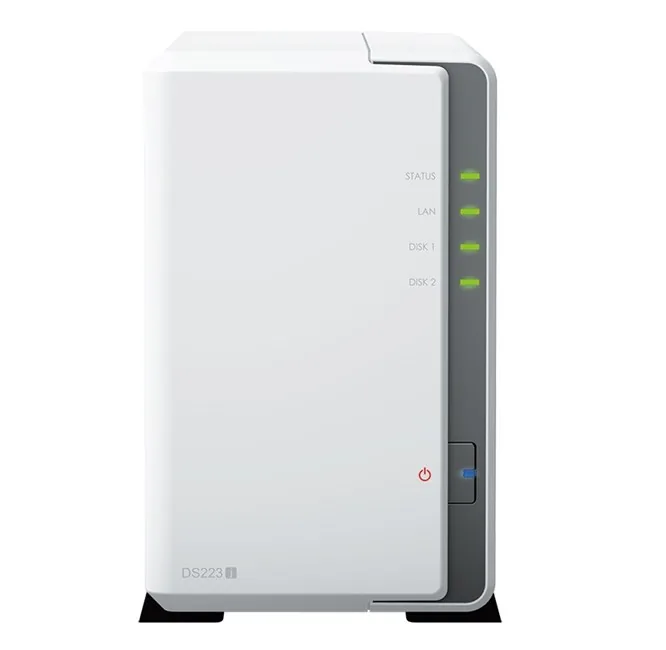 Synology DS223J Tower NAS önden görünüm