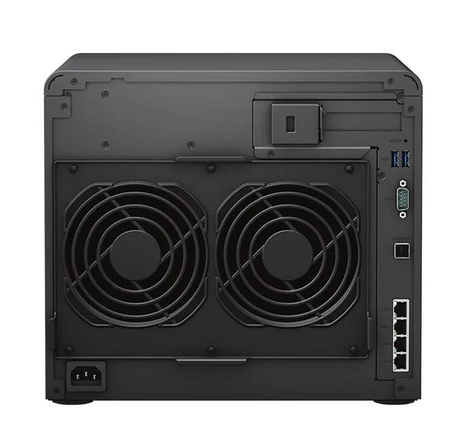 Synology DS2422PLUS Tower NAS yandan ya da arkadan görünüm