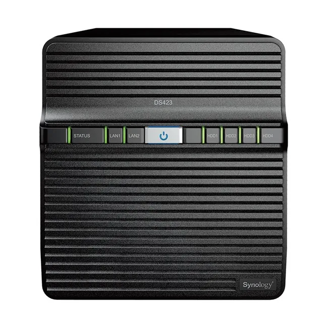 Synology DS423 (4x3.5"/2.5") Tower NAS önden görünüm