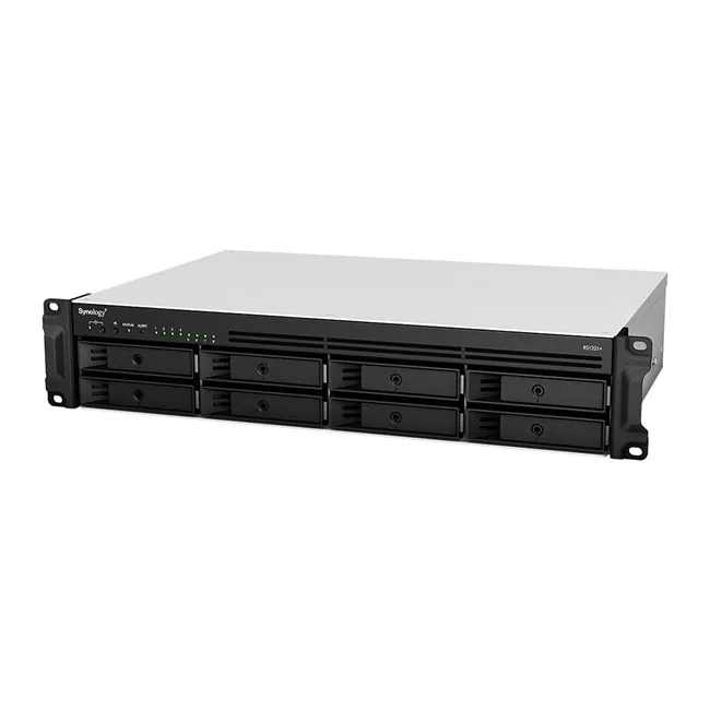 Synology RS1221RPPLUS Rack NAS 2U farklı açıdan görünüm