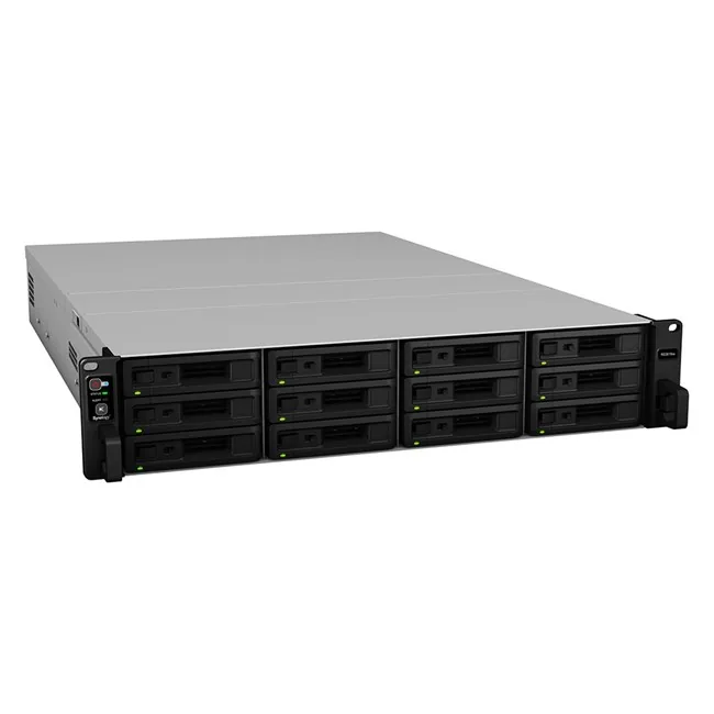 Synology RS3618XS Rack NAS 2U farklı açıdan görünüm
